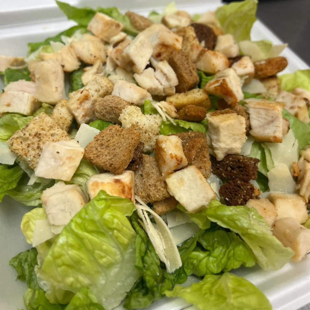 fatzos pizza chicken caesar salad