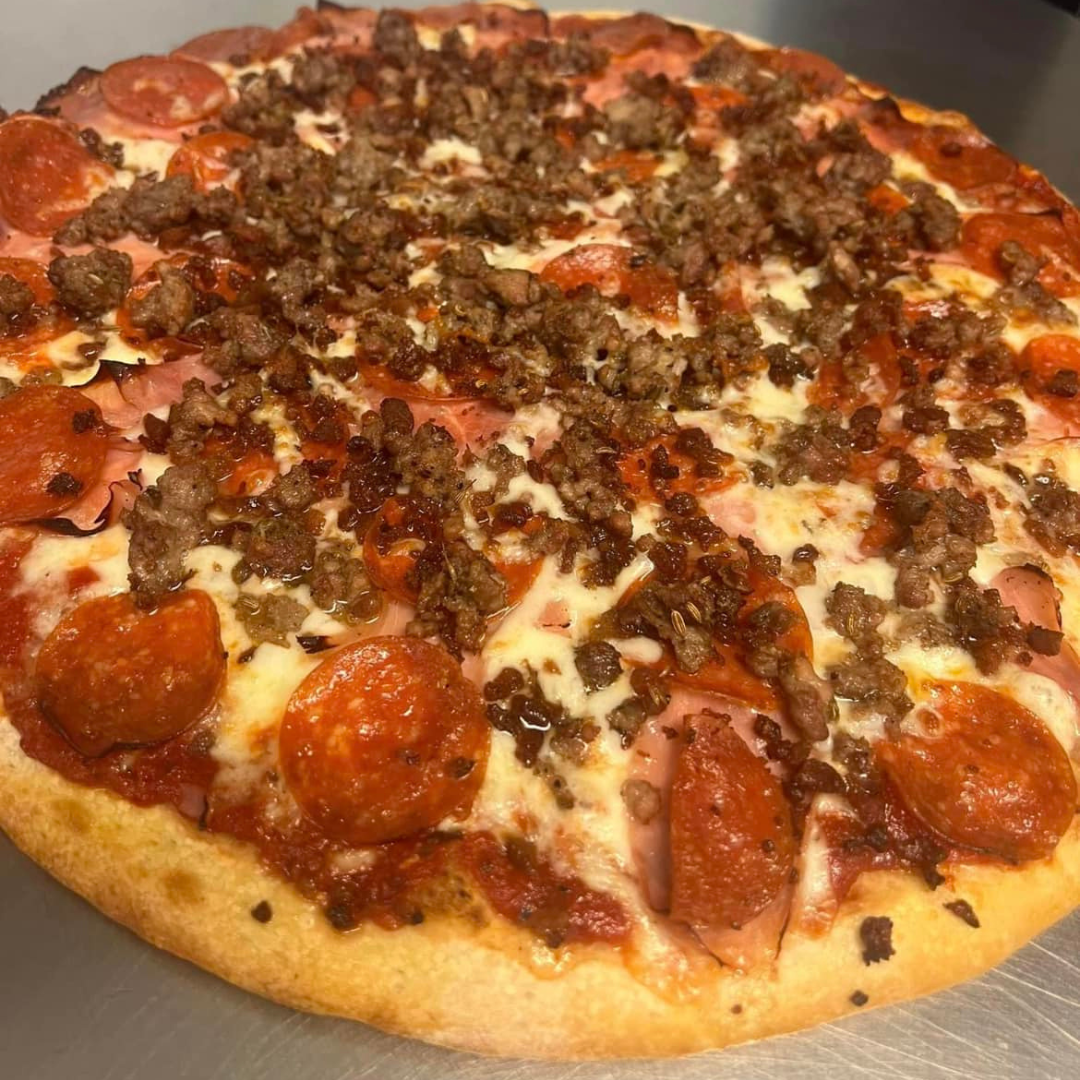fatzos pizza meat lovers pizza